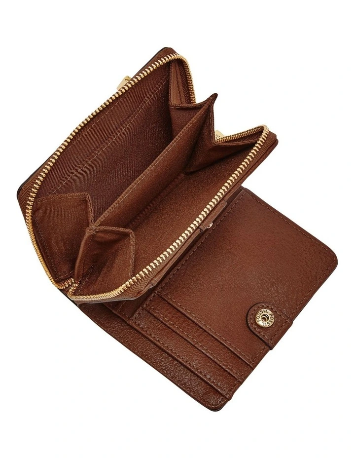 Logan Mini Brown Multifunction Wallet