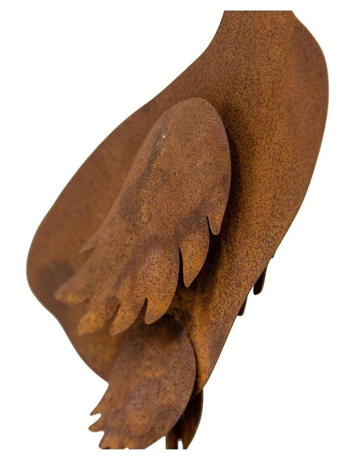 Baby Ducks for Garden Set of 3 in Rust