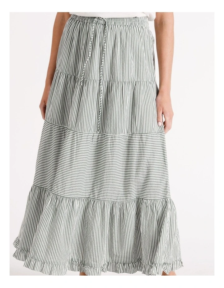 Dicthe Maxi Skirt in Sage