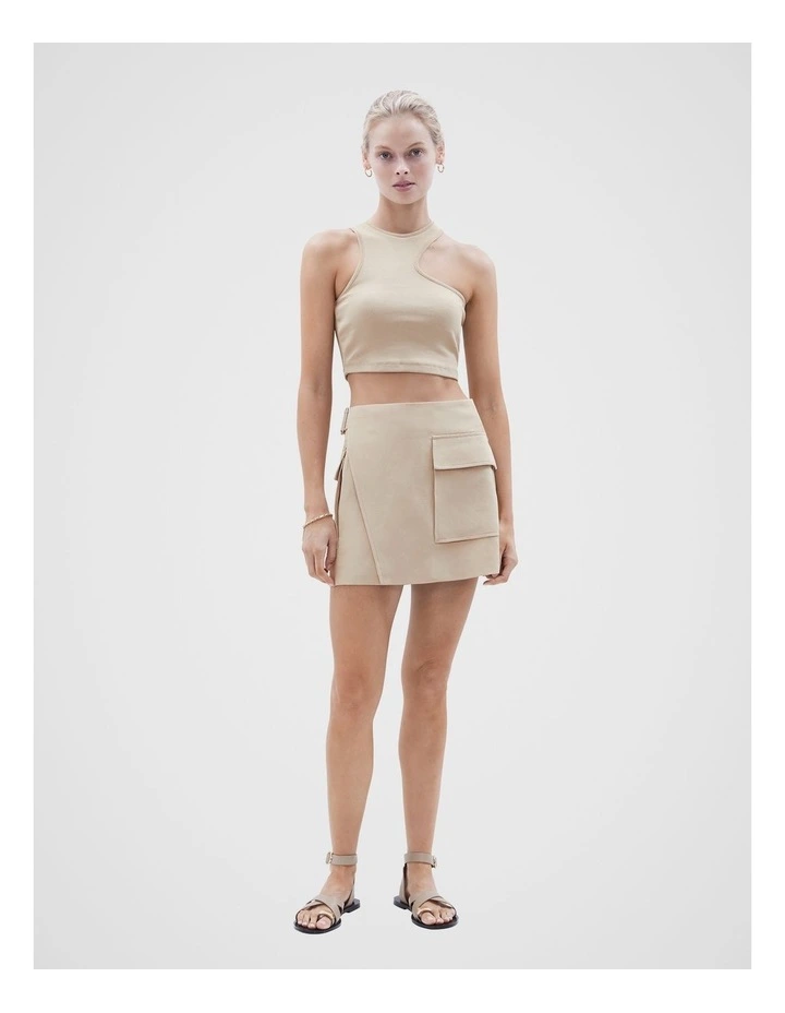 Summer Cutout Tank in Brown