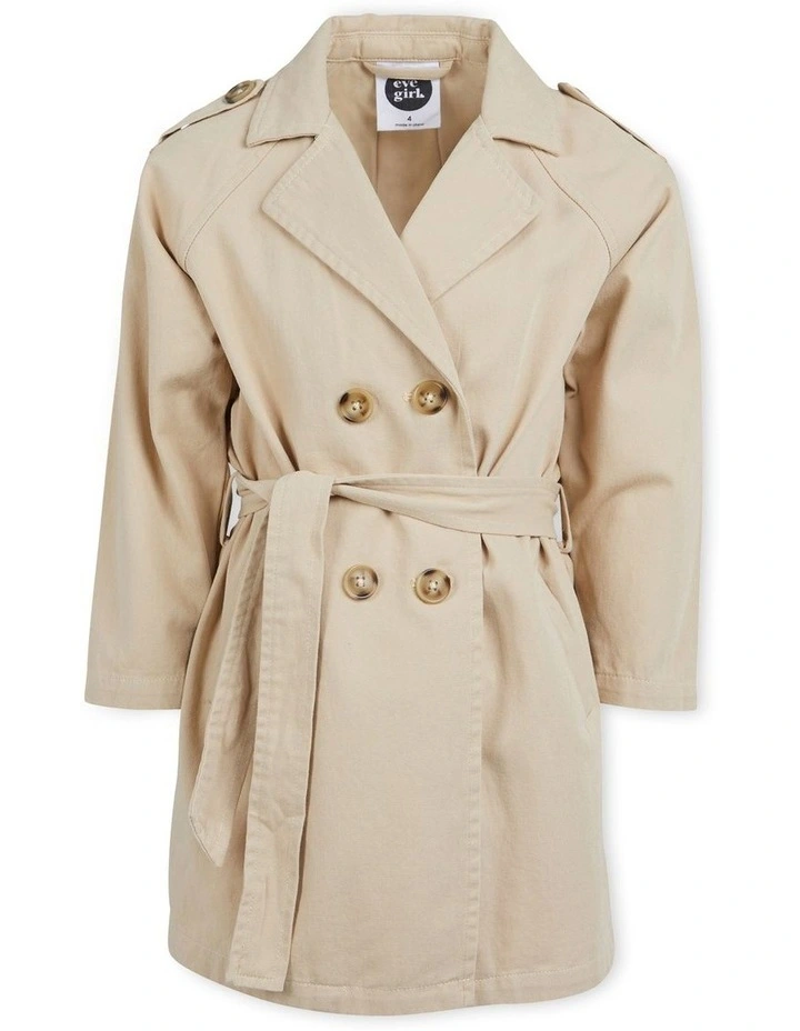 Emmerson Trench Coat (3-7 Years) in Tan