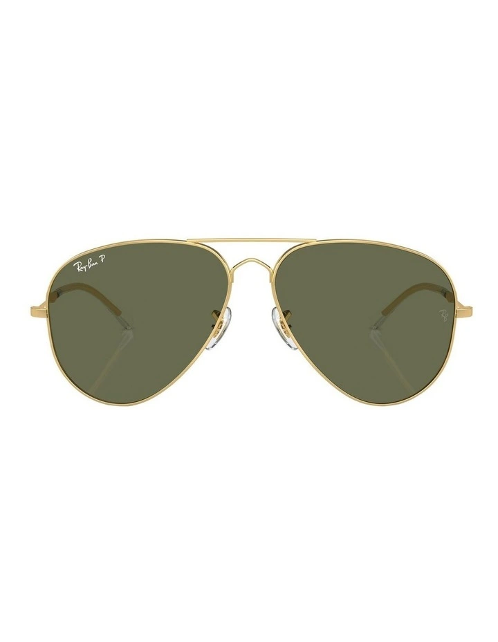 Old Aviator Polarised Sunglasses in Gold