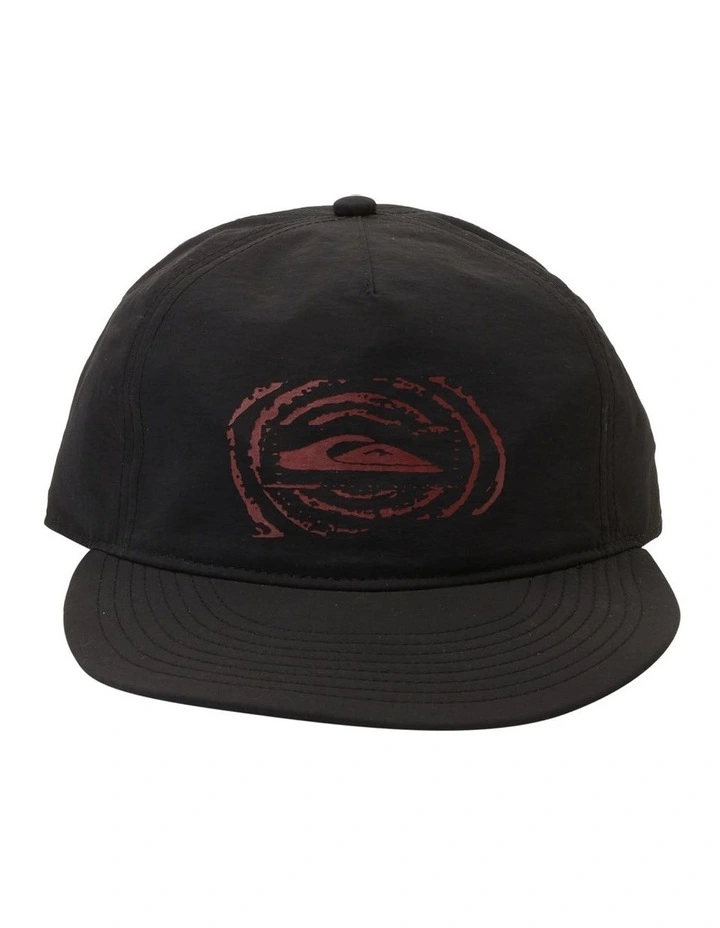 Nylo Snapback Cap in Black
