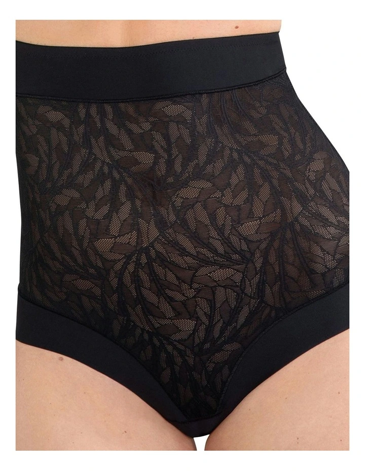 Powerlace High Waist Lace Shaping Brief in Black