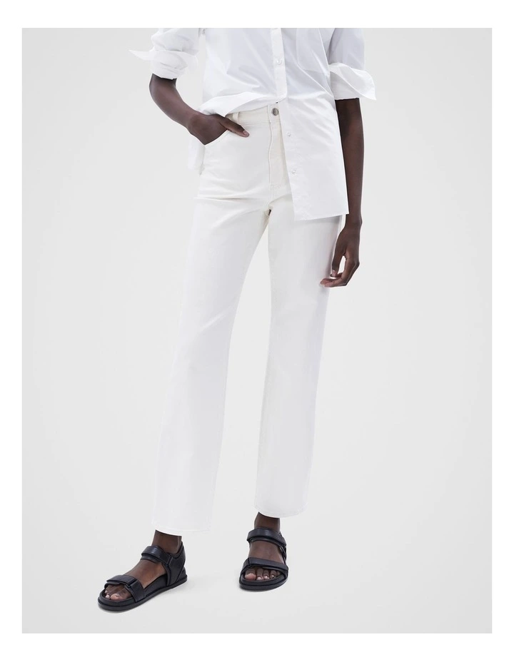 Classic Straight Fit Jean in Ecru