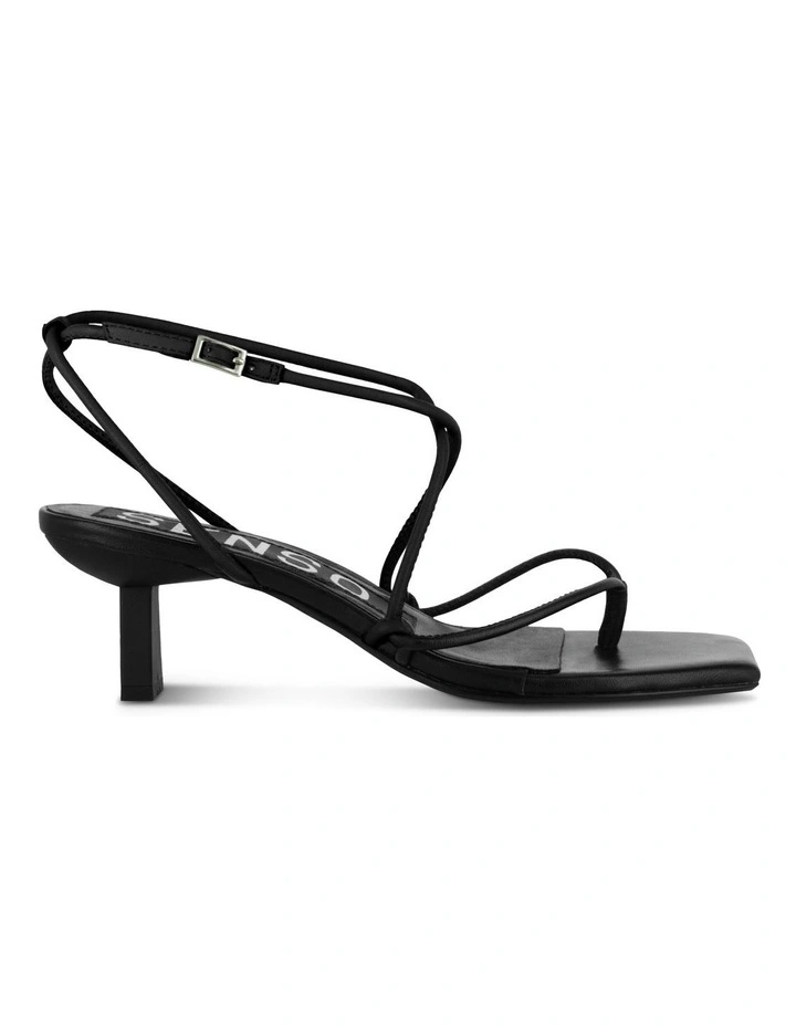 Wella Heeled Sandals in Black