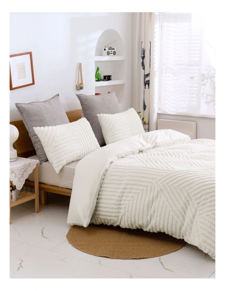 Tufted Washed Vintage Cotton Quilt Cover Set in Evie