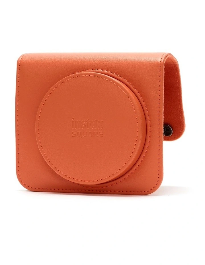 Terracotta Instax Square SQ1 Leather Case in Orange