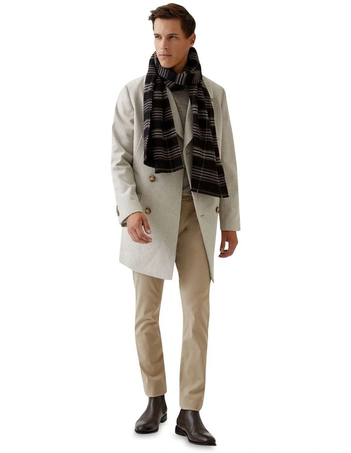 Mason Wool Rich Overcoat in Oatmeal