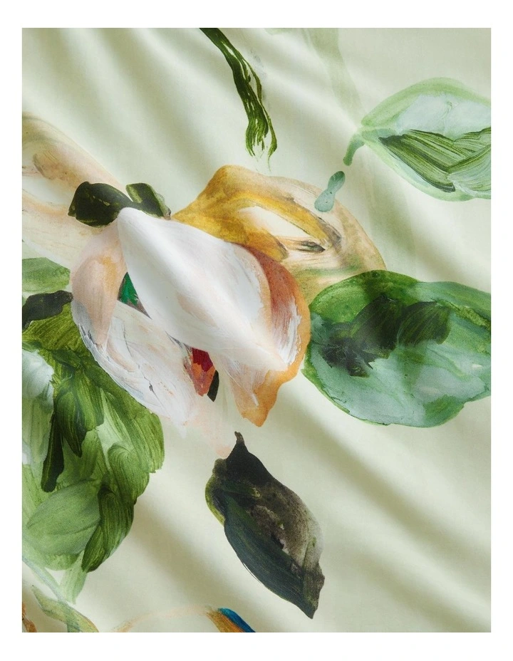 Dallery Tailored Quilt Cover in Celery