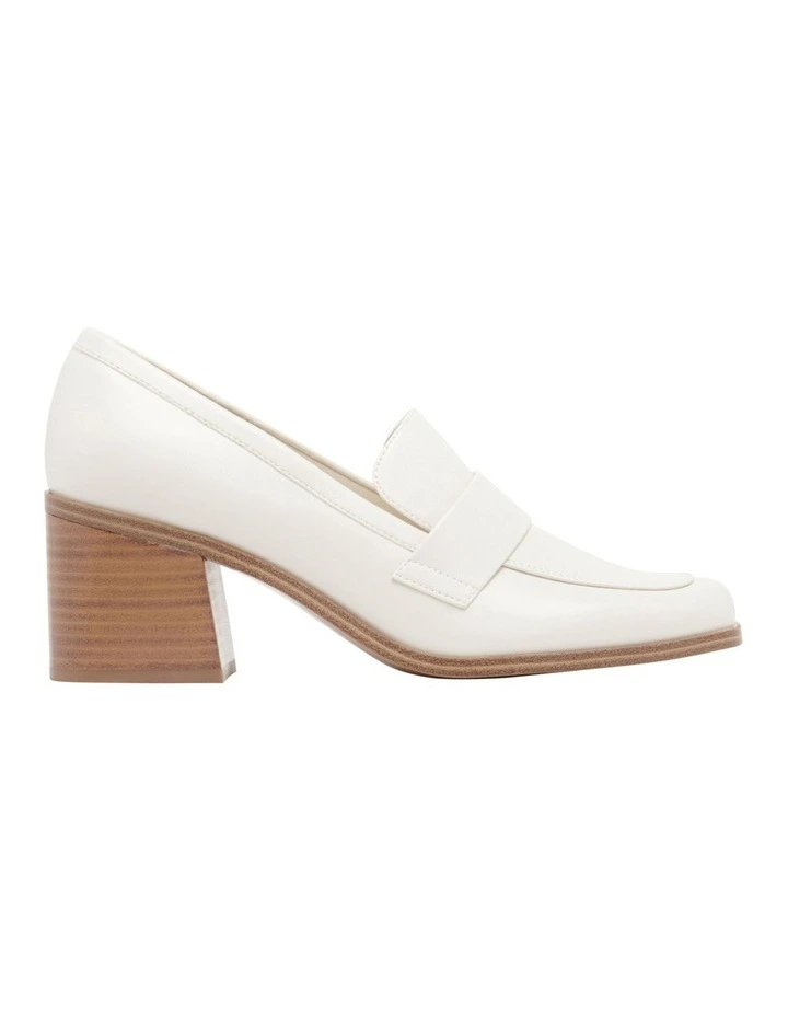 Chari Heeled Loafer in Ivory