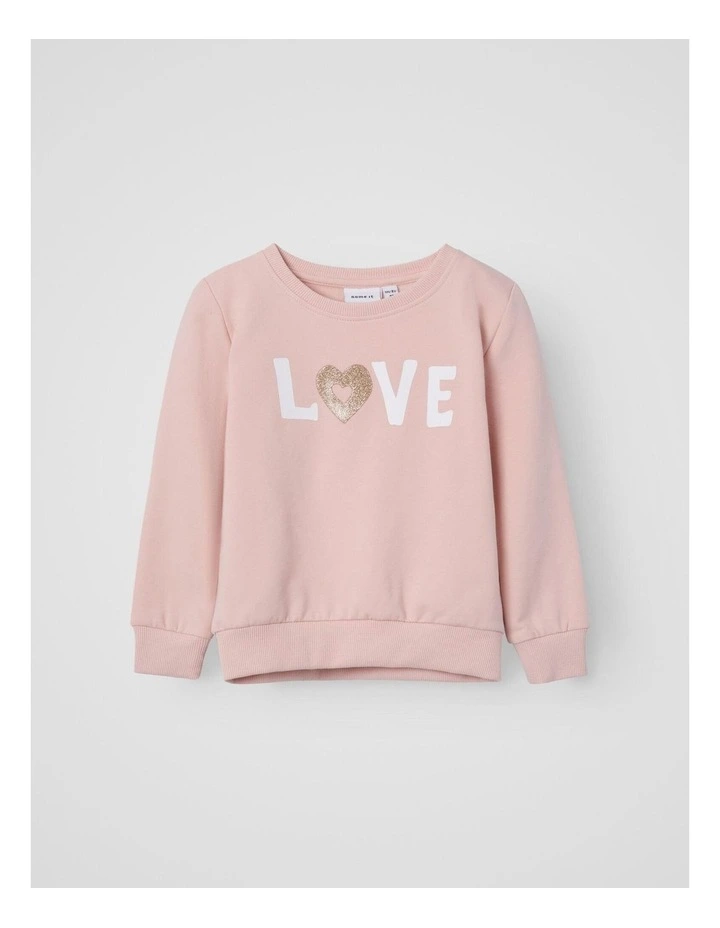 Ommie Love Sweatshirt in Rose Smoke