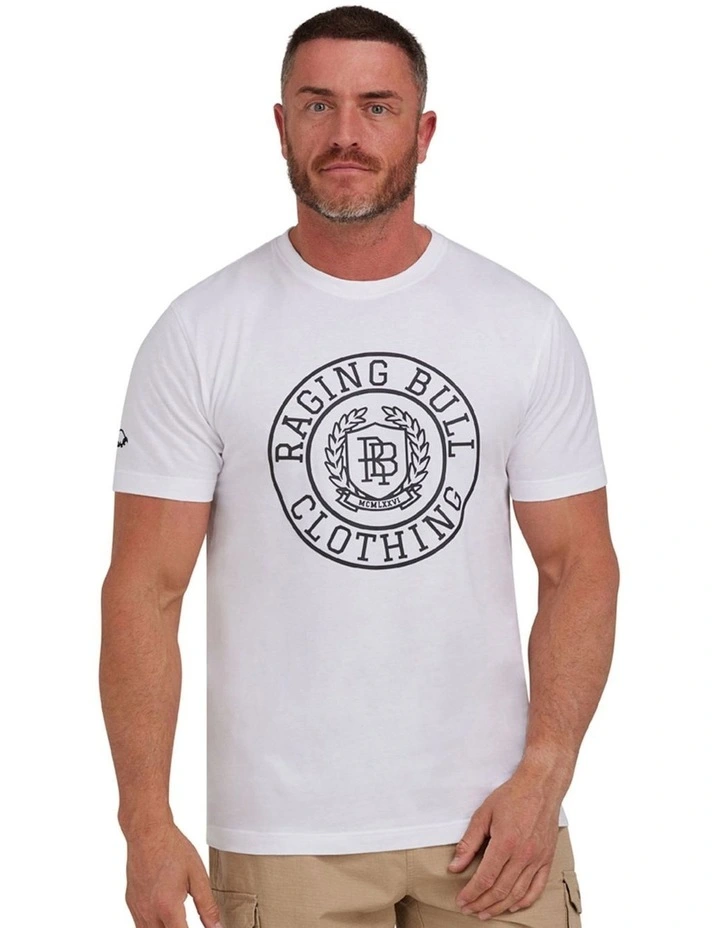 Highbuild Crest T-shirt in White