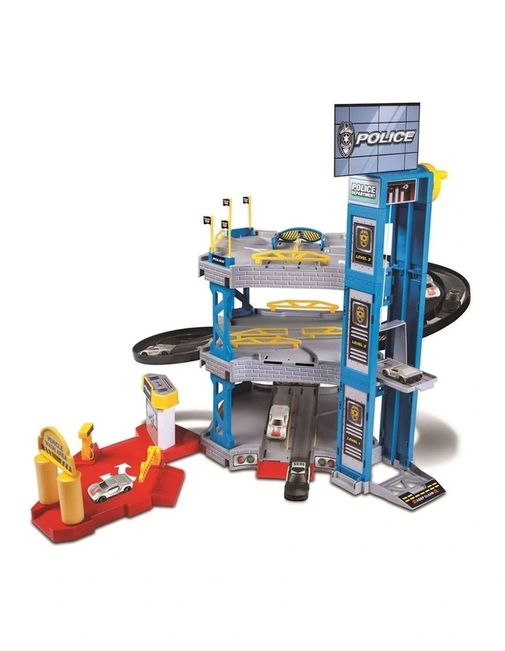 Metal Command Center Car Playset in Multi