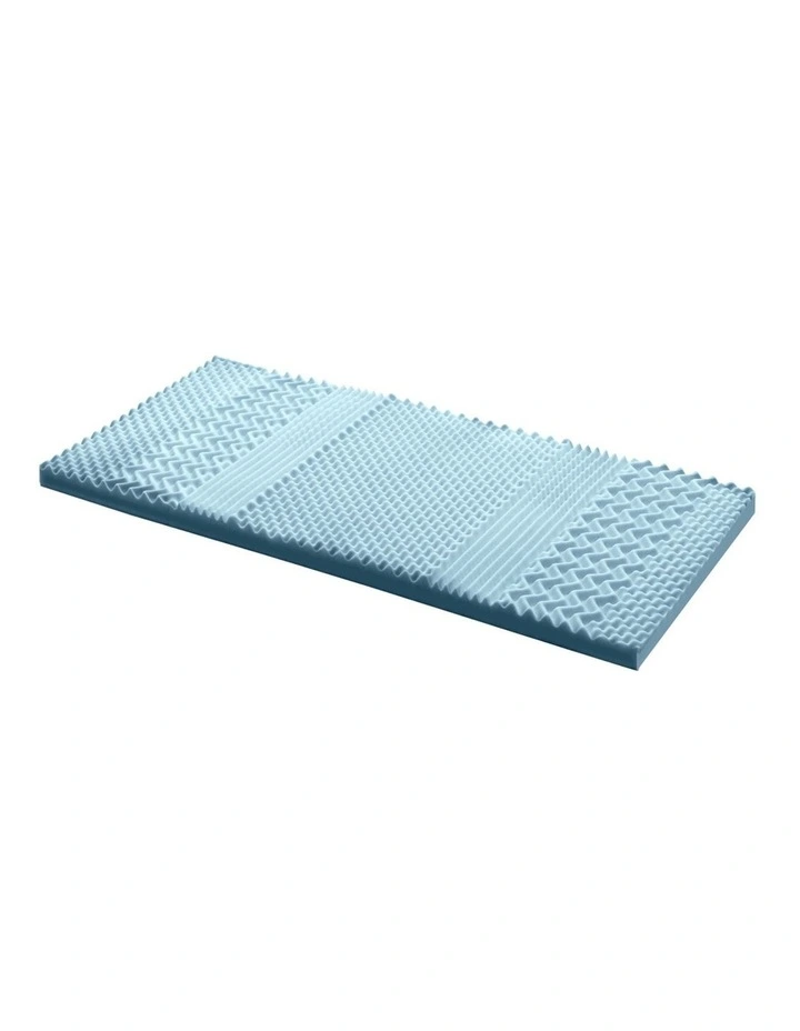 COOL GEL Memory Foam Mattress Topper BAMBOO 8CM 7-Zone Single