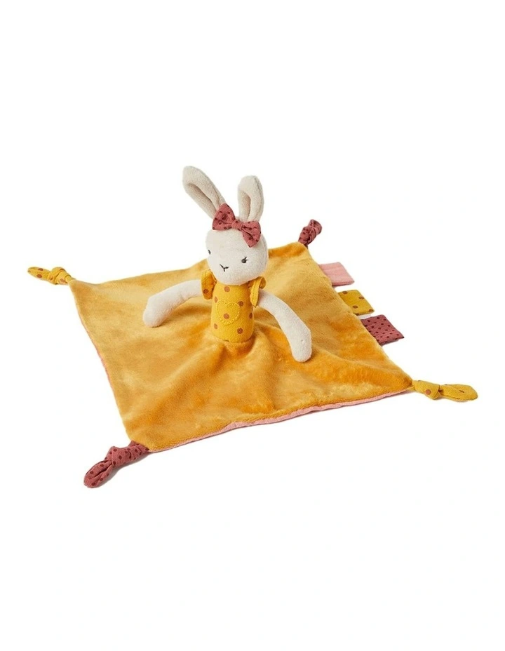 23cm Esme Bunny Teething Comforter in Mustard