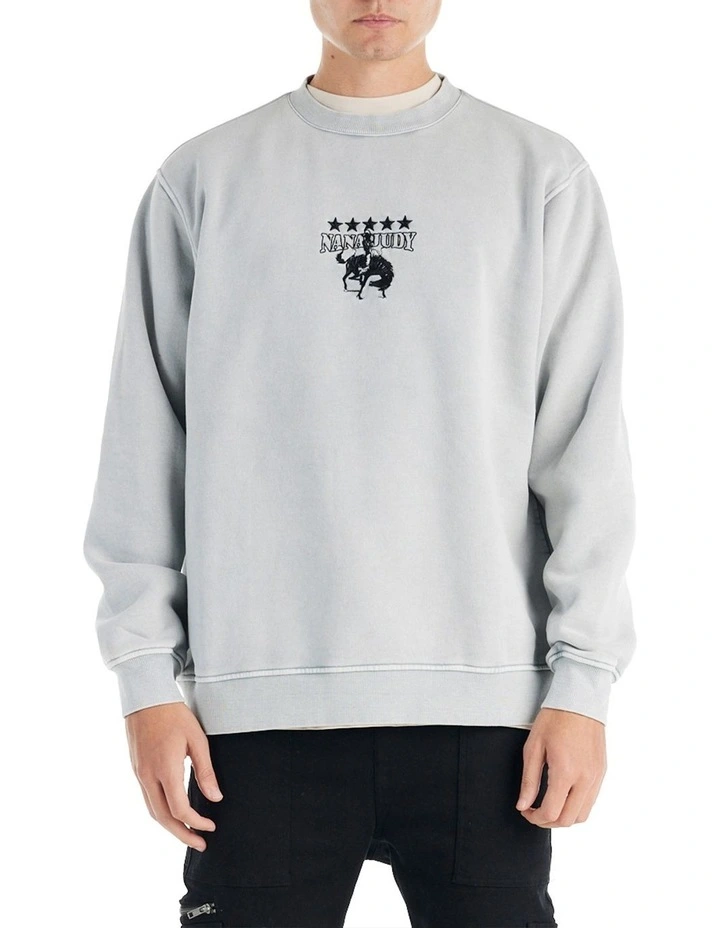 Sienna Crew Neck Sweater in Vintage Grey