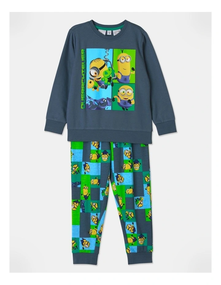 Despicable Me Pyjama Set in Dusty Blue