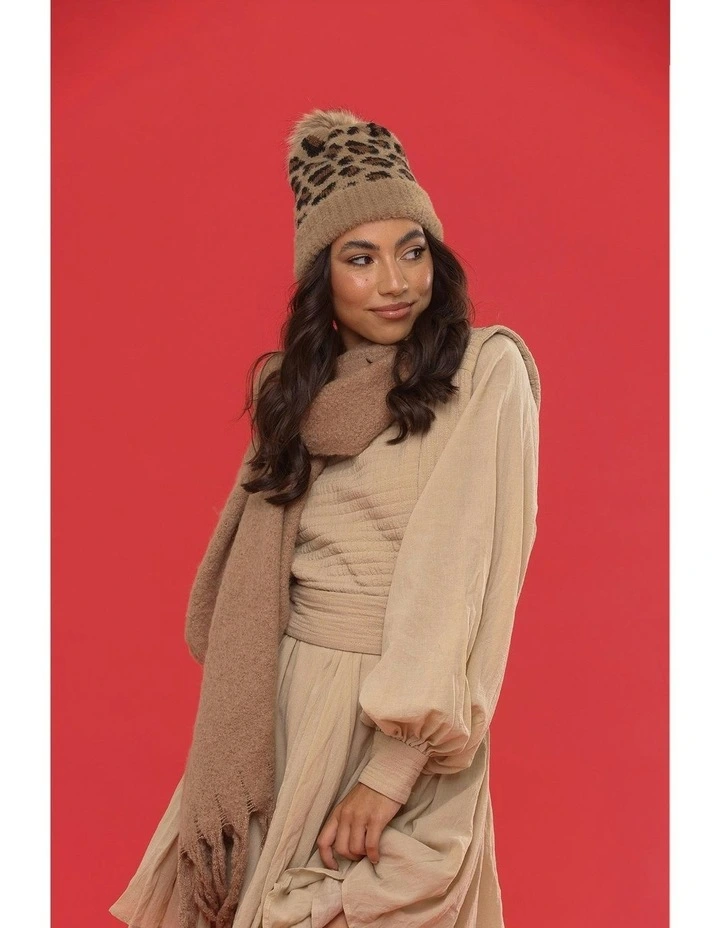 Kate Beanie in Leopard