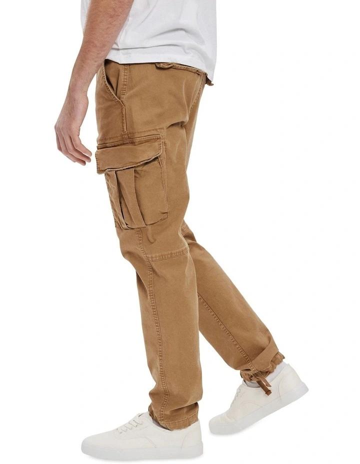Flex Slim Lived-In Cargo Pant in Toasted Almond
