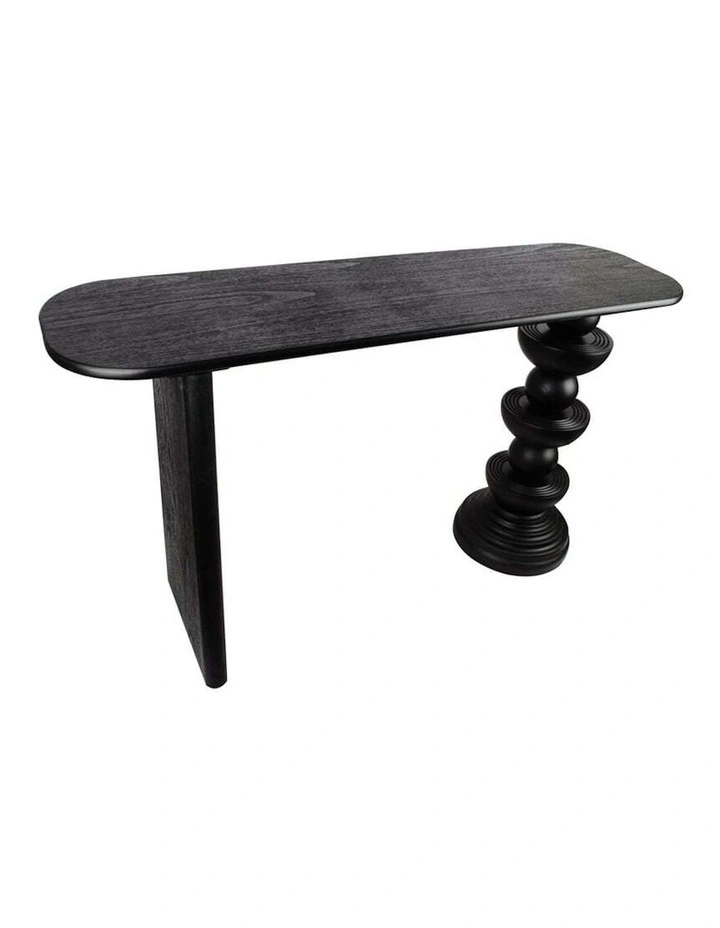 Wooden Designer Console Table in Black