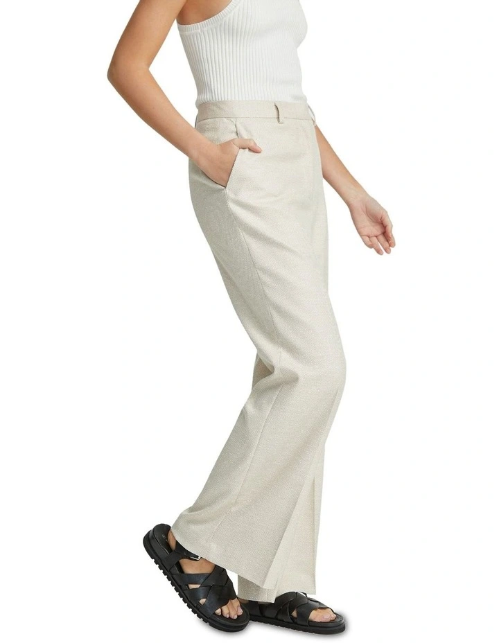 Lauren Eco Wide Leg Suit Pants in Natural
