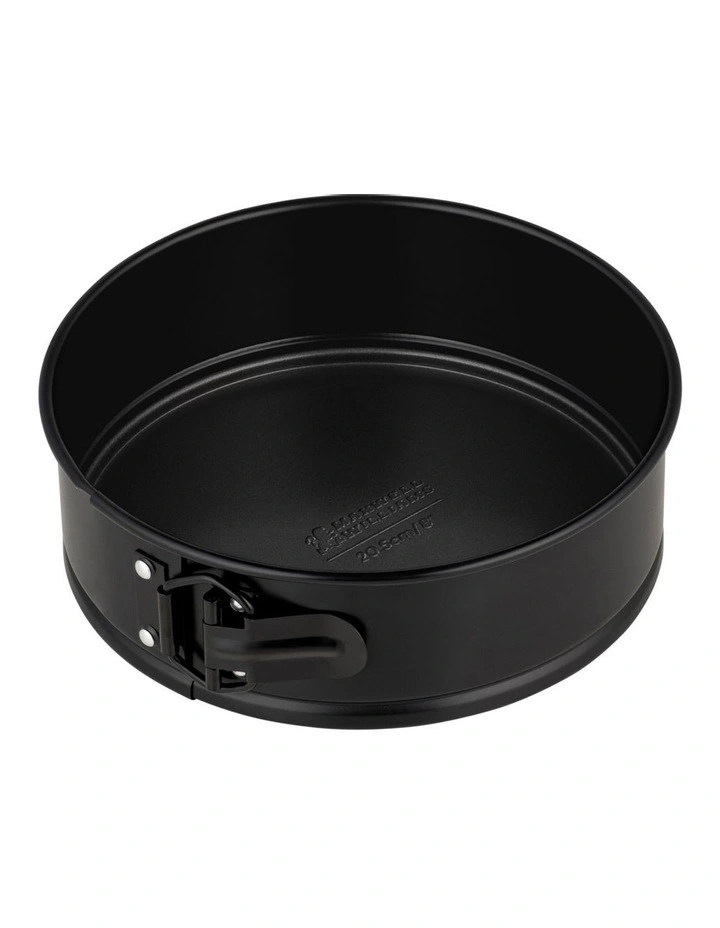 BakerMaker Non-Stick Springform Round Cake Pan 20.5cm in Black