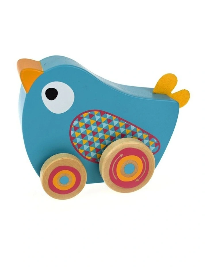 Bird Wind N Walk Wooden Animal Play Music Box Toddler Toy