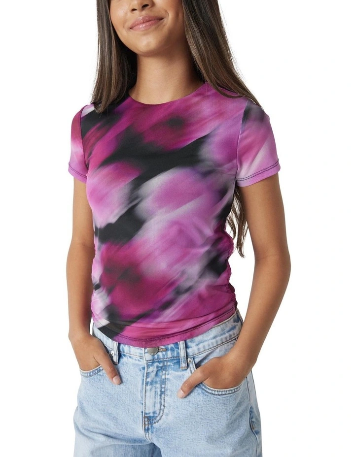 Fifi Mesh Tee in Pink