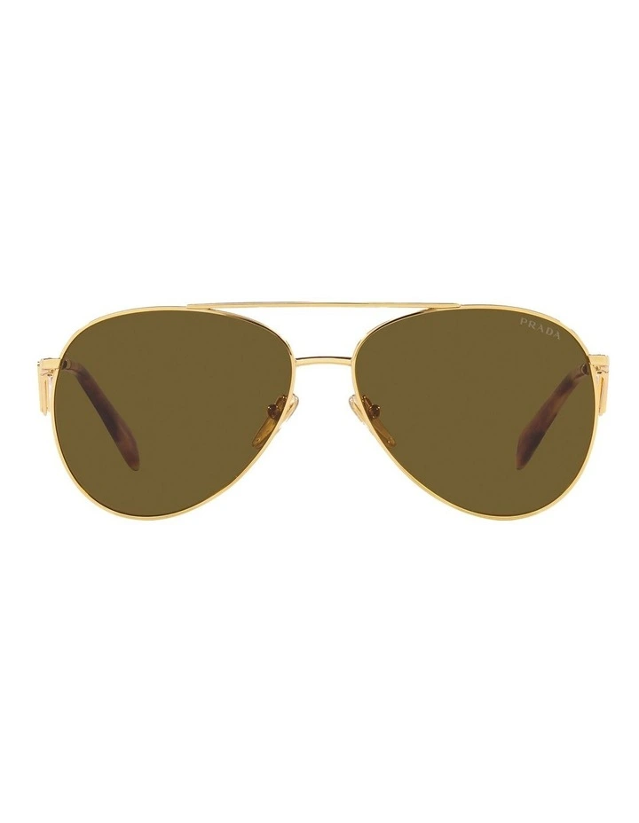 PR 73ZS Sunglasses in Gold