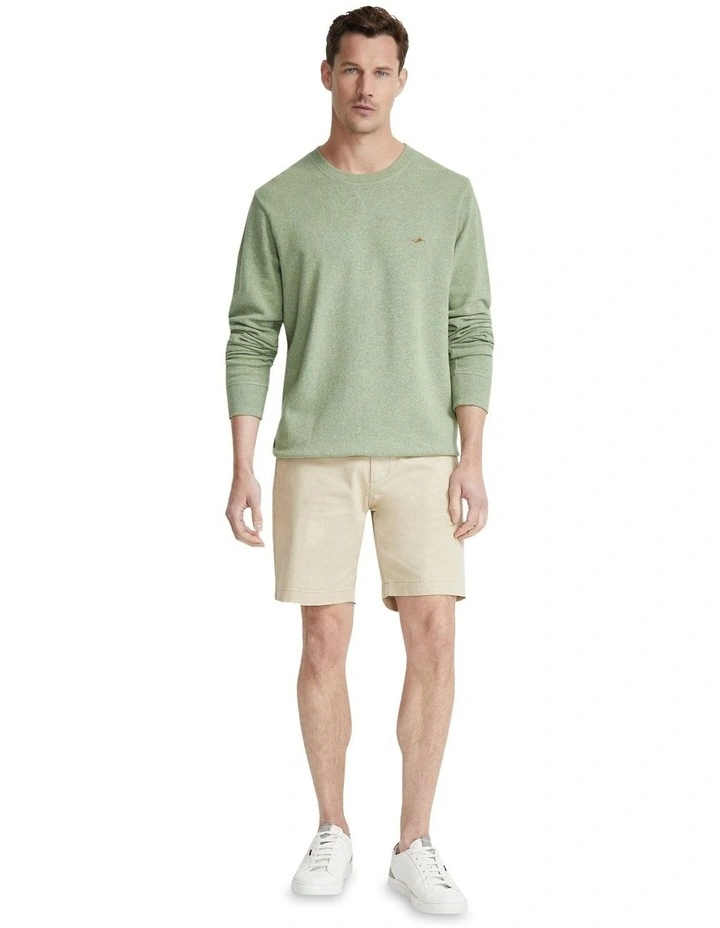 Leo Cotton Fleece Sweatshirt in Green