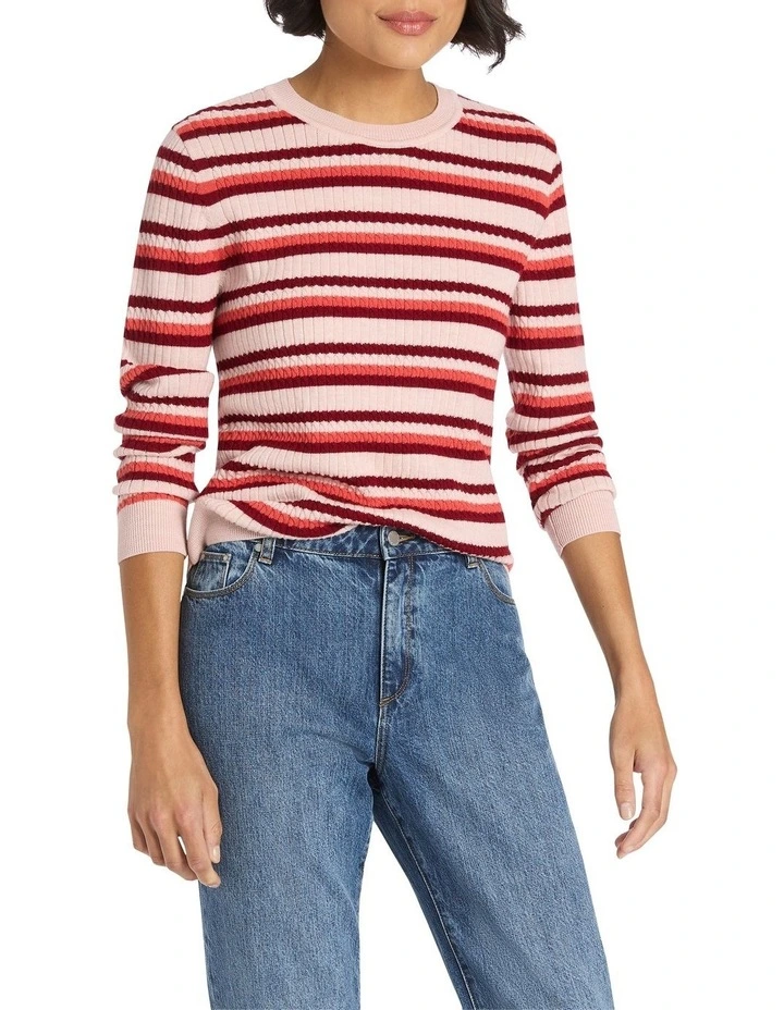 Striped Cable Knit in Multi