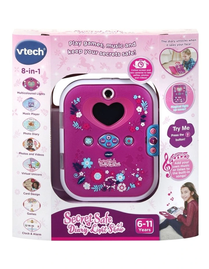 Secret Safe Diary Light Show in Pink