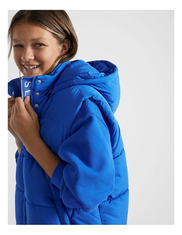 Core Puffer Vest in Royal Blue