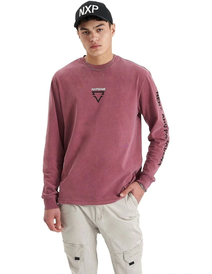 Liminal Heavy Relaxed Long Sleeve Tee in Pigment Renaissance