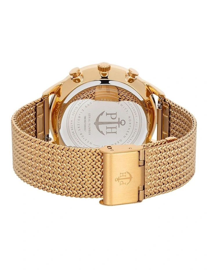 PH C G W 50S Chrono Line Gold Mesh Watch
