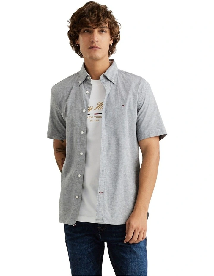 Short Oxford Shirt in Black