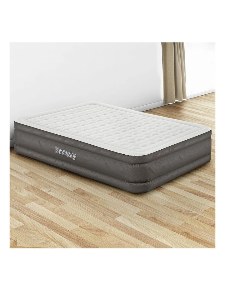 Inflatable Queen Size Air Bed Camping Mattress in Multi