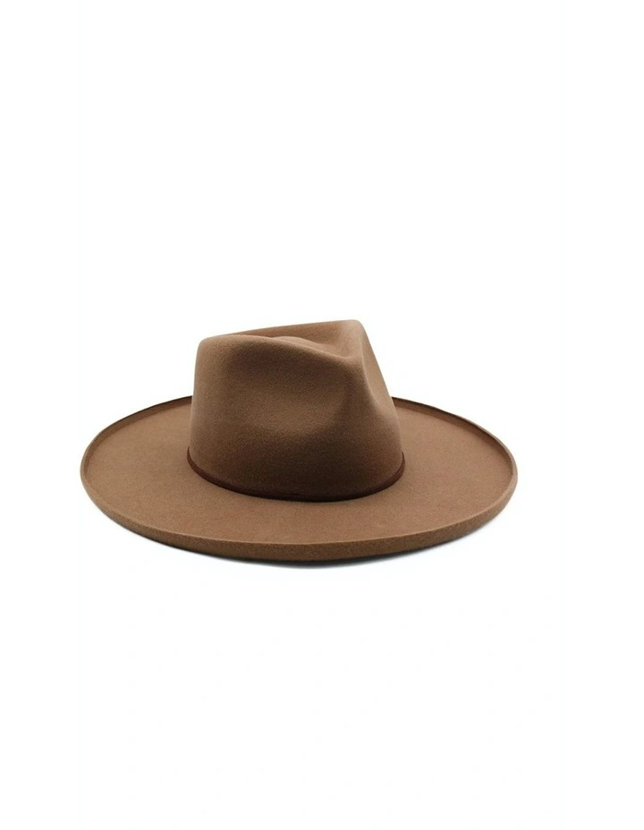 Coolibah Fedora Hat in Nut
