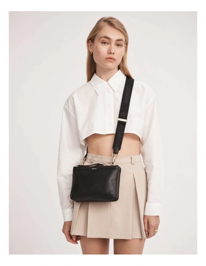 Jett Duo Crossbody Bag in Black Light Gold