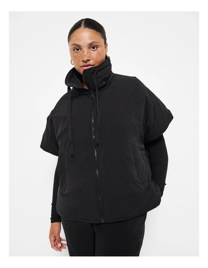 Padded Gilet in Black