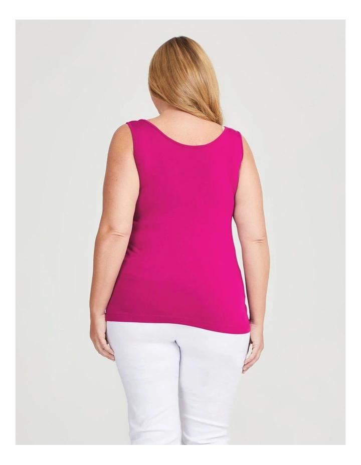 Bamboo Base Cami Top in Magenta Pink