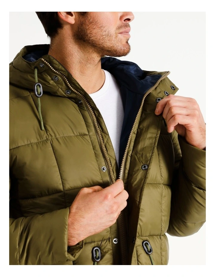 Fell Baffle Quilt Jacket in North Green