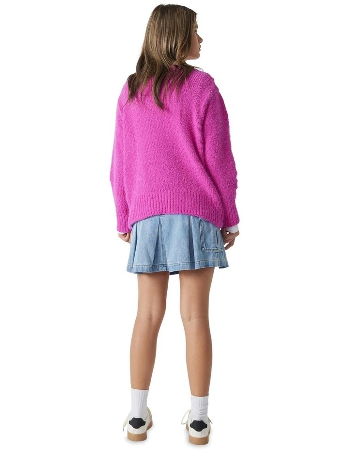 Kendra Boxy Knit Jumper in Pink