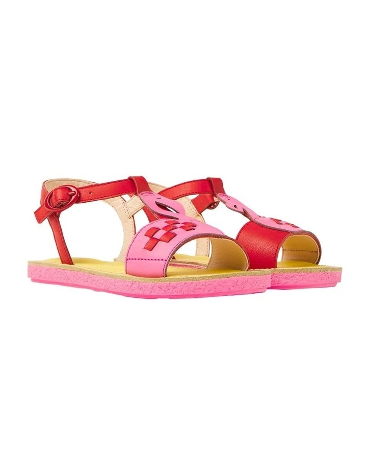 Twins Flamingo Sandals in Red