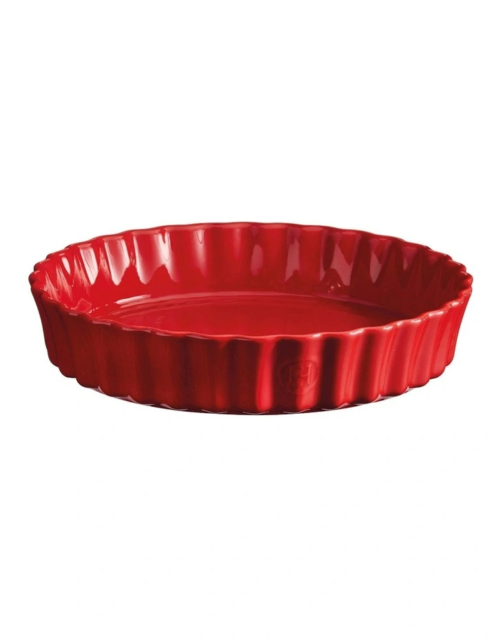 Deep Flan Dish 24cm/1.15L in Burgundy