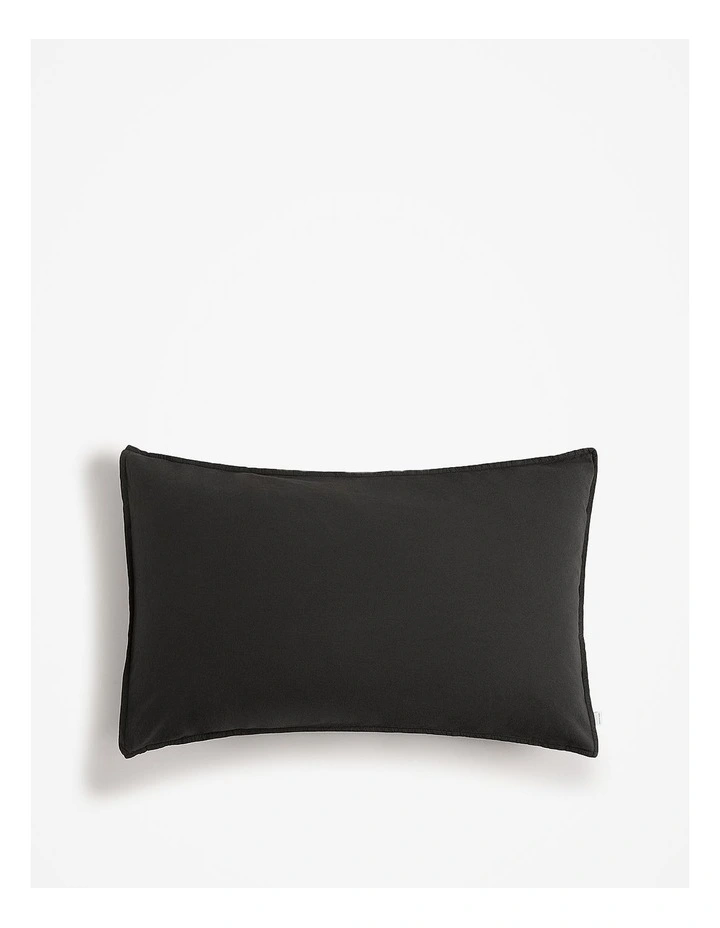 Brae Australian Cotton Standard Pillowcase Pair in Charcoal