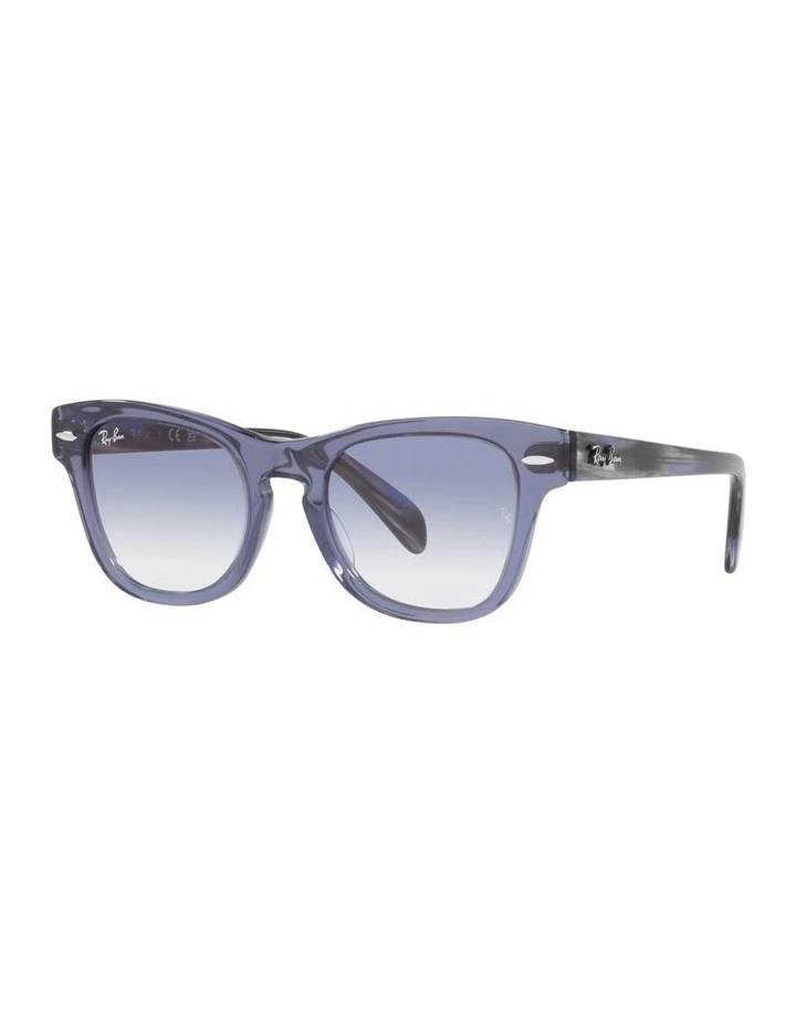 0Rj9707S Kids Sunglasses in Transparent Blue