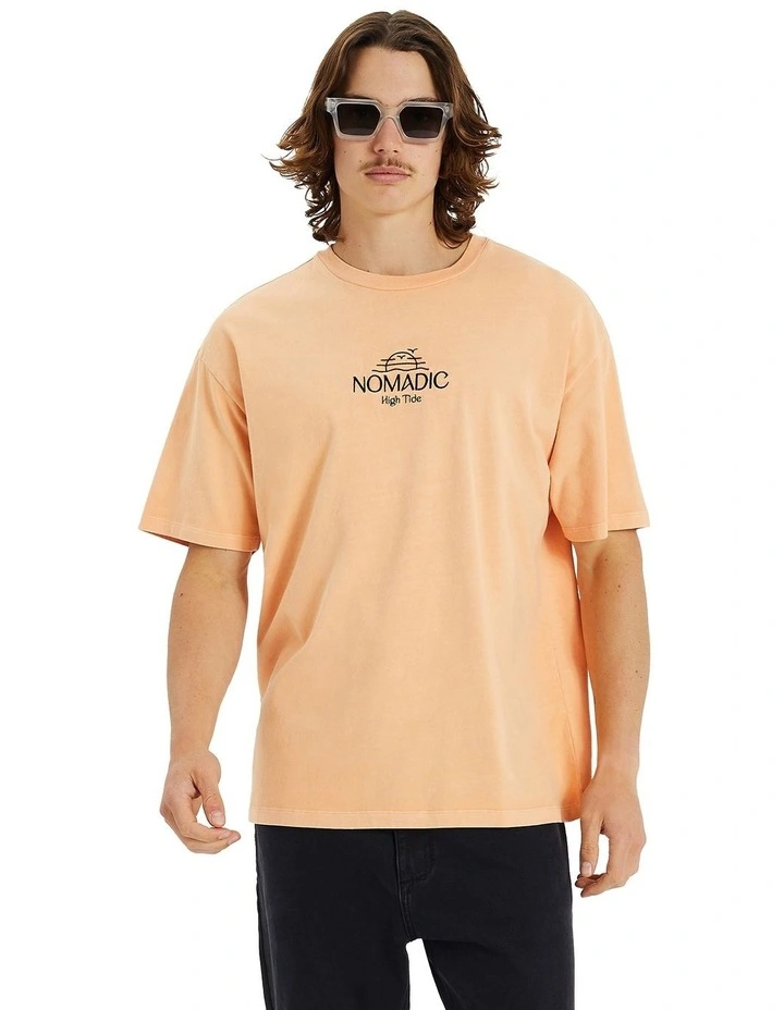 Southest Box Fit Tee in Pigment Peach Fuzz