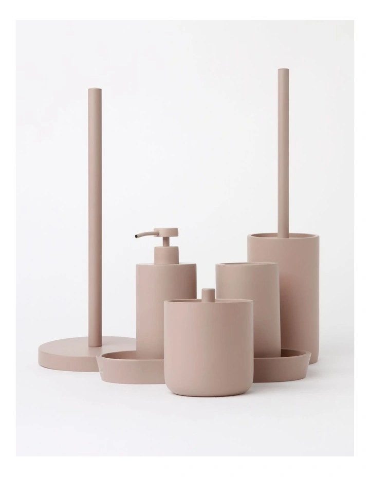 Textured Cement Bathroom Accessories in Wildberry